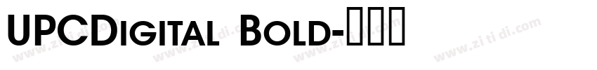 UPCDigital Bold字体转换
